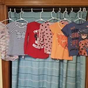 Bundle of 6 shirts, girls size 8